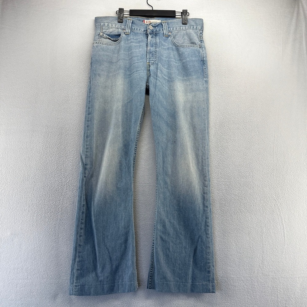 Vintage Levis Jeans Men's 34x34 Fits 33x30 Blue 512 Bootcut Boot Baggy Y2k 2000s